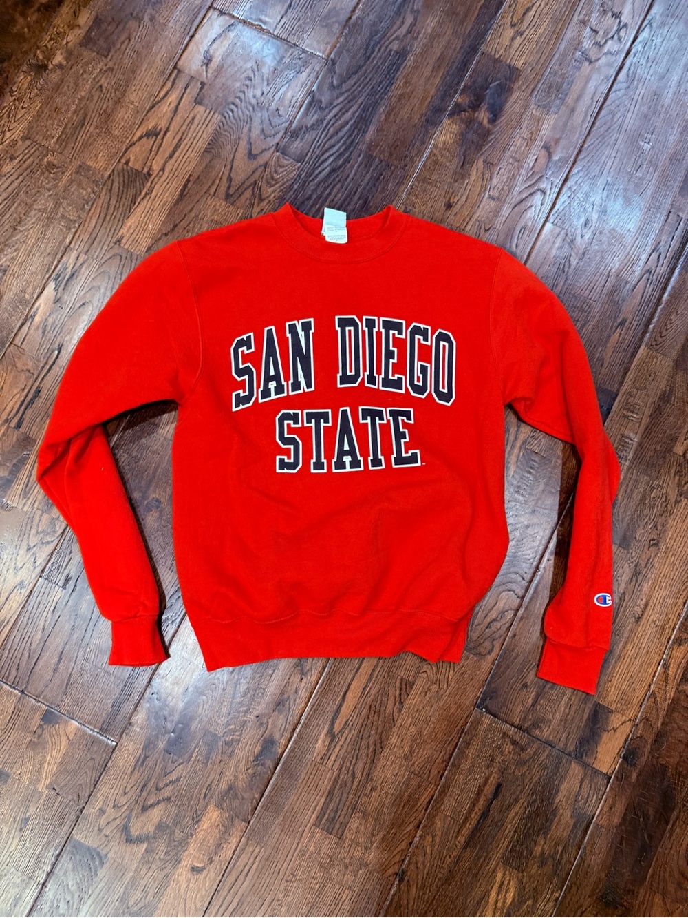 Champion Red San Diego State Crewneck Sweatshirt